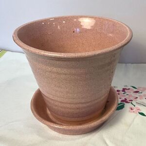 Pfaltzgraff pink ceramic ringware pottery planter vintage so pretty